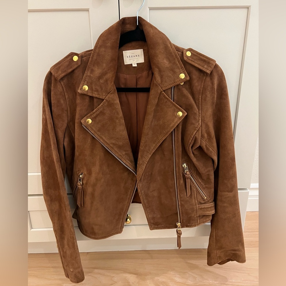 Sezane suede jacket